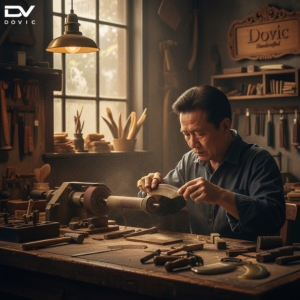 Nghệ nhân mài giũa lược sừng